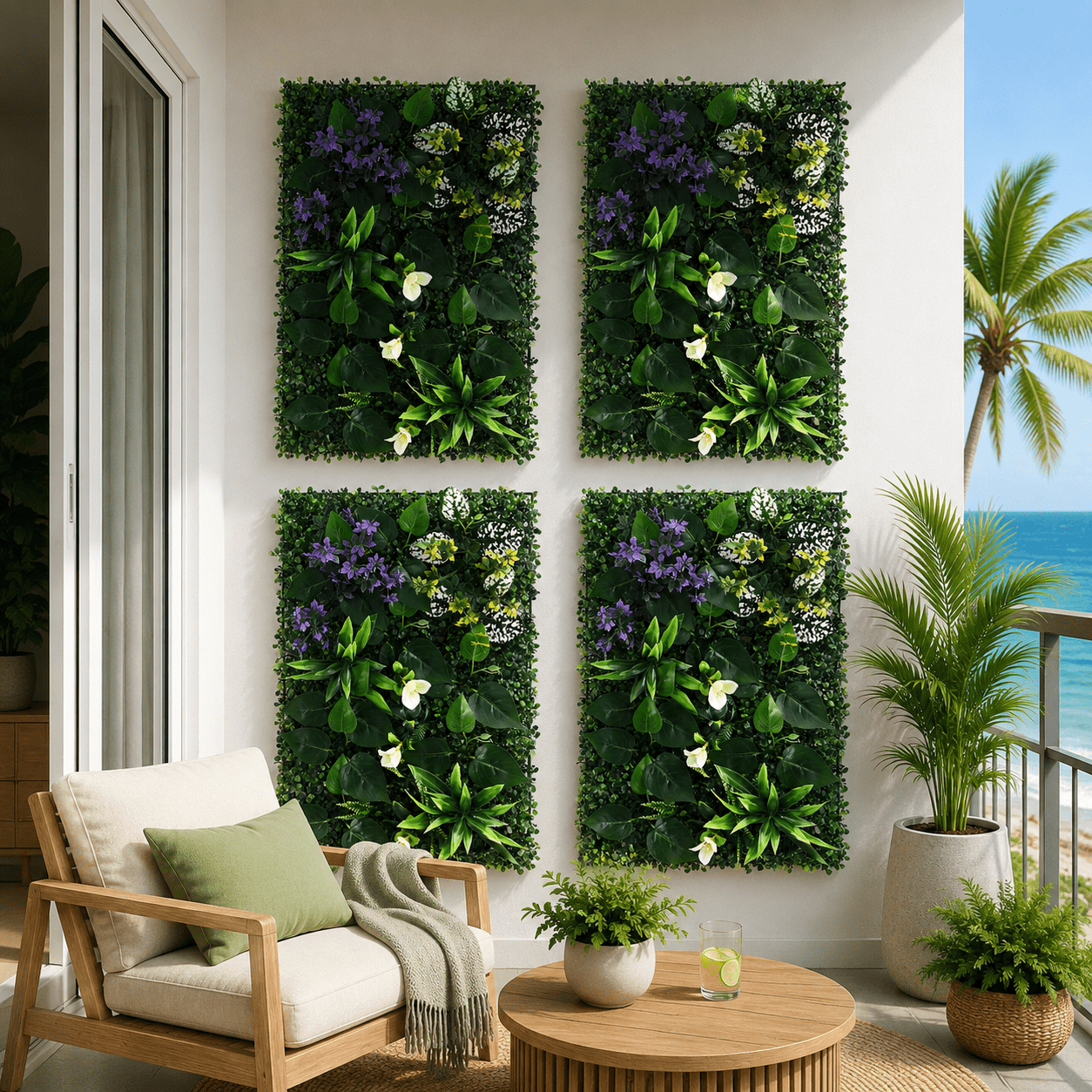 4PCS Artificial Plant Wall Panels 40X60CM Boxwood Panel Hedge Grass Backdrop Backyard Green Decor - Home & Garden > Artificial Plants > Artificial Wall Plants - Rivercity House & Home Co. (ABN 18 642 972 209) - Affordable Modern Furniture Australia