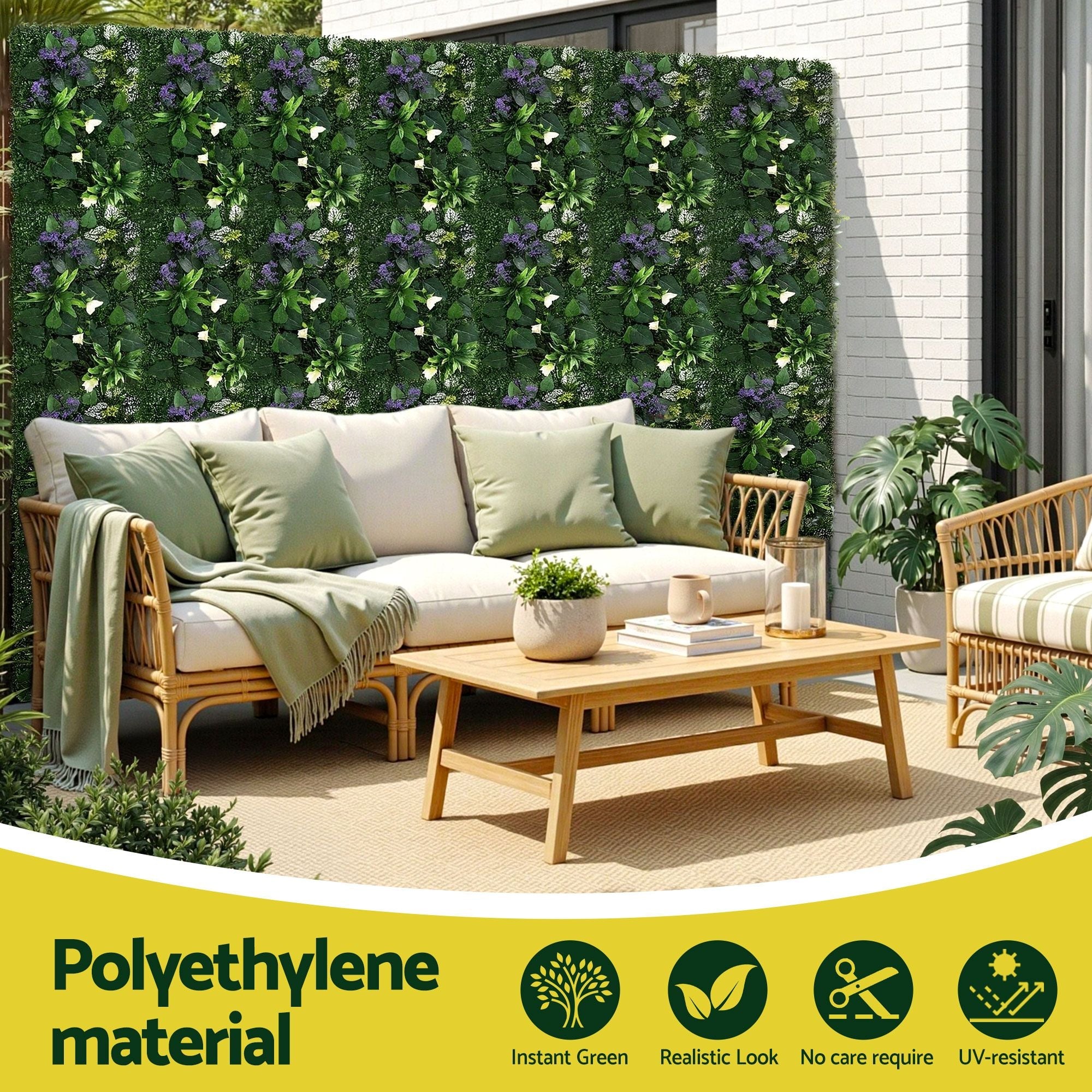 4PCS Artificial Plant Wall Panels 40X60CM Boxwood Panel Hedge Grass Backdrop Backyard Green Decor - Home & Garden > Artificial Plants > Artificial Wall Plants - Rivercity House & Home Co. (ABN 18 642 972 209) - Affordable Modern Furniture Australia