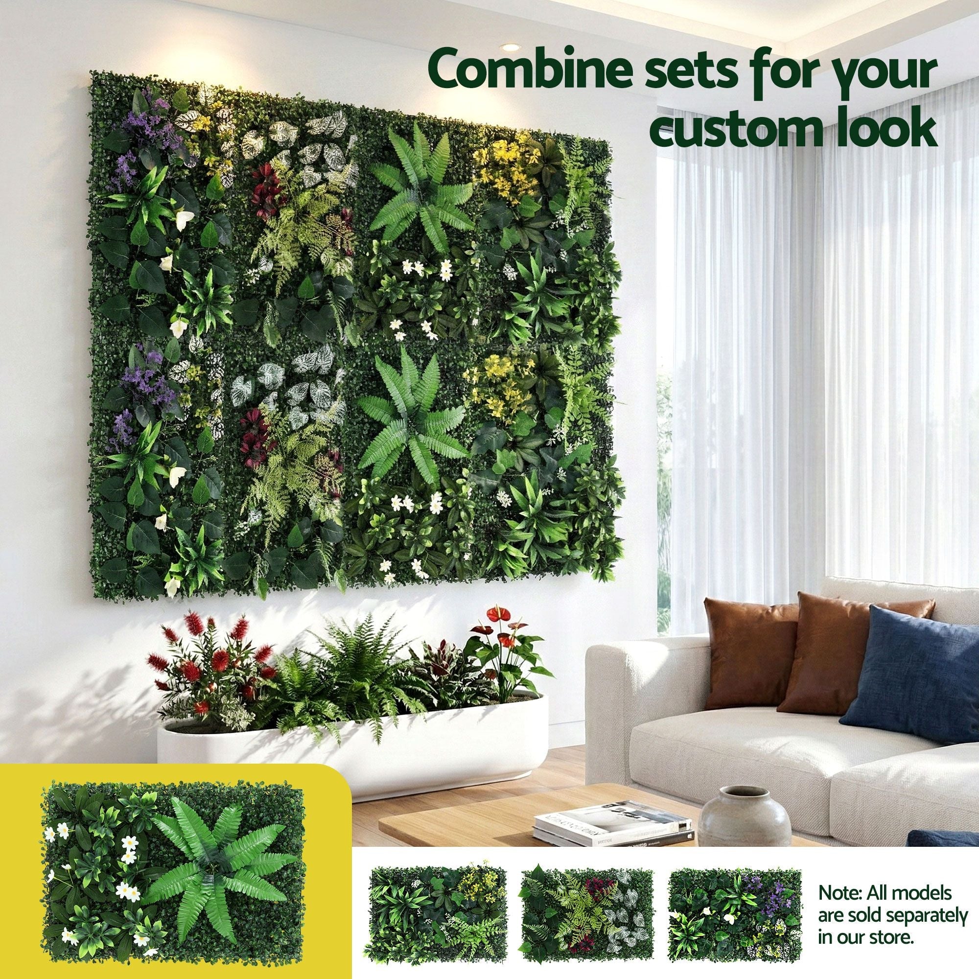 4PCS Artificial Plant Wall Panels 40X60CM Boxwood Panel Leaf Backdrop Backyard Green Decor - Home & Garden > Artificial Plants > Artificial Wall Plants - Rivercity House & Home Co. (ABN 18 642 972 209) - Affordable Modern Furniture Australia