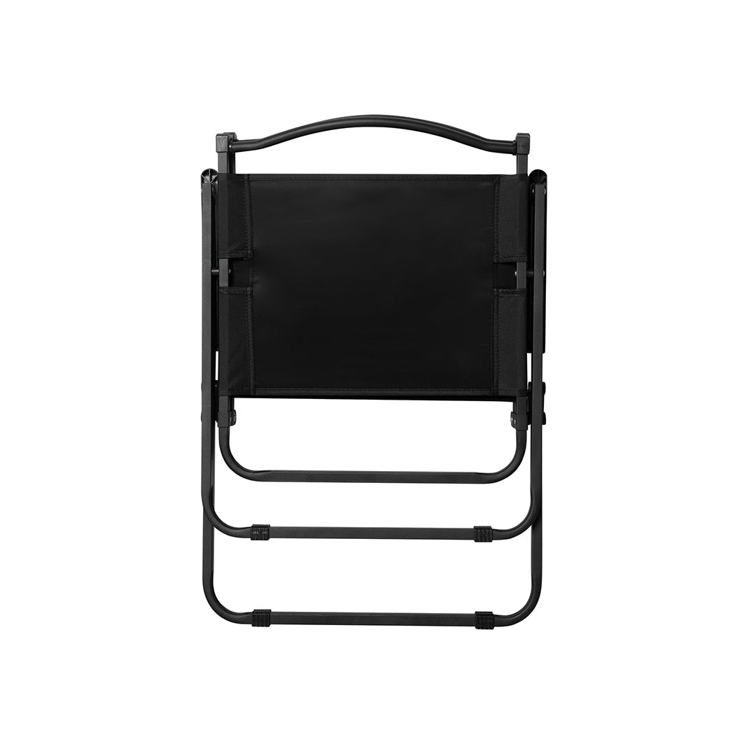 4PCS Folding Portable Camping Chairs - Black - Rivercity House & Home Co. (ABN 18 642 972 209) - Affordable Modern Furniture Australia