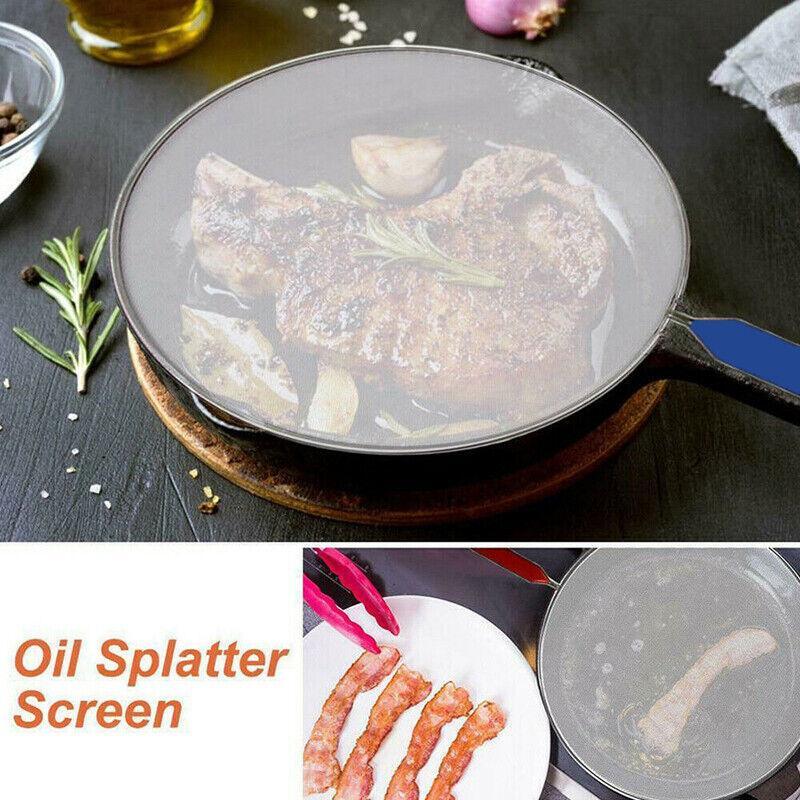 4Size Anti Splatter Guard Oil Net Splash Cover Pan Screen Kitchen Cooking Frying - 25CM - Home & Garden > Kitchenware > Kitchen Utensils - Rivercity House & Home Co. (ABN 18 642 972 209) - Affordable Modern Furniture Australia