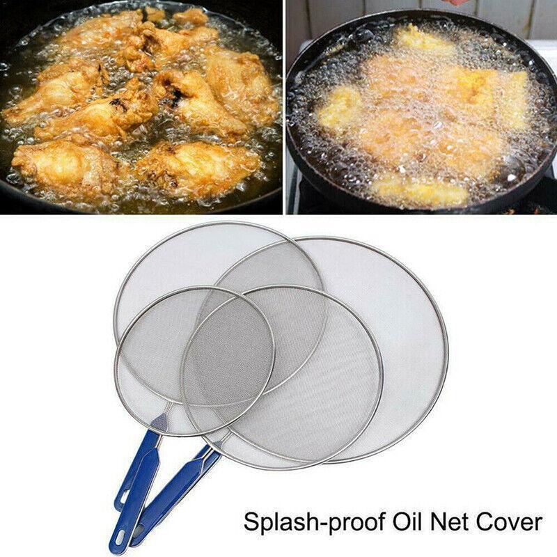 4Size Anti Splatter Guard Oil Net Splash Cover Pan Screen Kitchen Cooking Frying - 33CM - Home & Garden > Kitchenware > Kitchen Utensils - Rivercity House & Home Co. (ABN 18 642 972 209) - Affordable Modern Furniture Australia