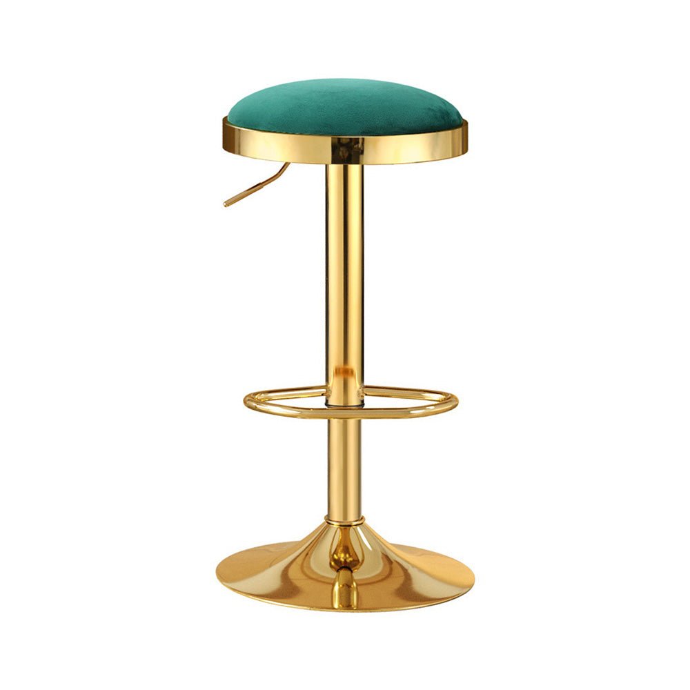 4x Bar Stools Kitchen Dining Chairs Velvet Padded Stool Green - Furniture > Bar Stools & Chairs > Table & Bar Stools - Rivercity House & Home Co. (ABN 18 642 972 209) - Affordable Modern Furniture Australia