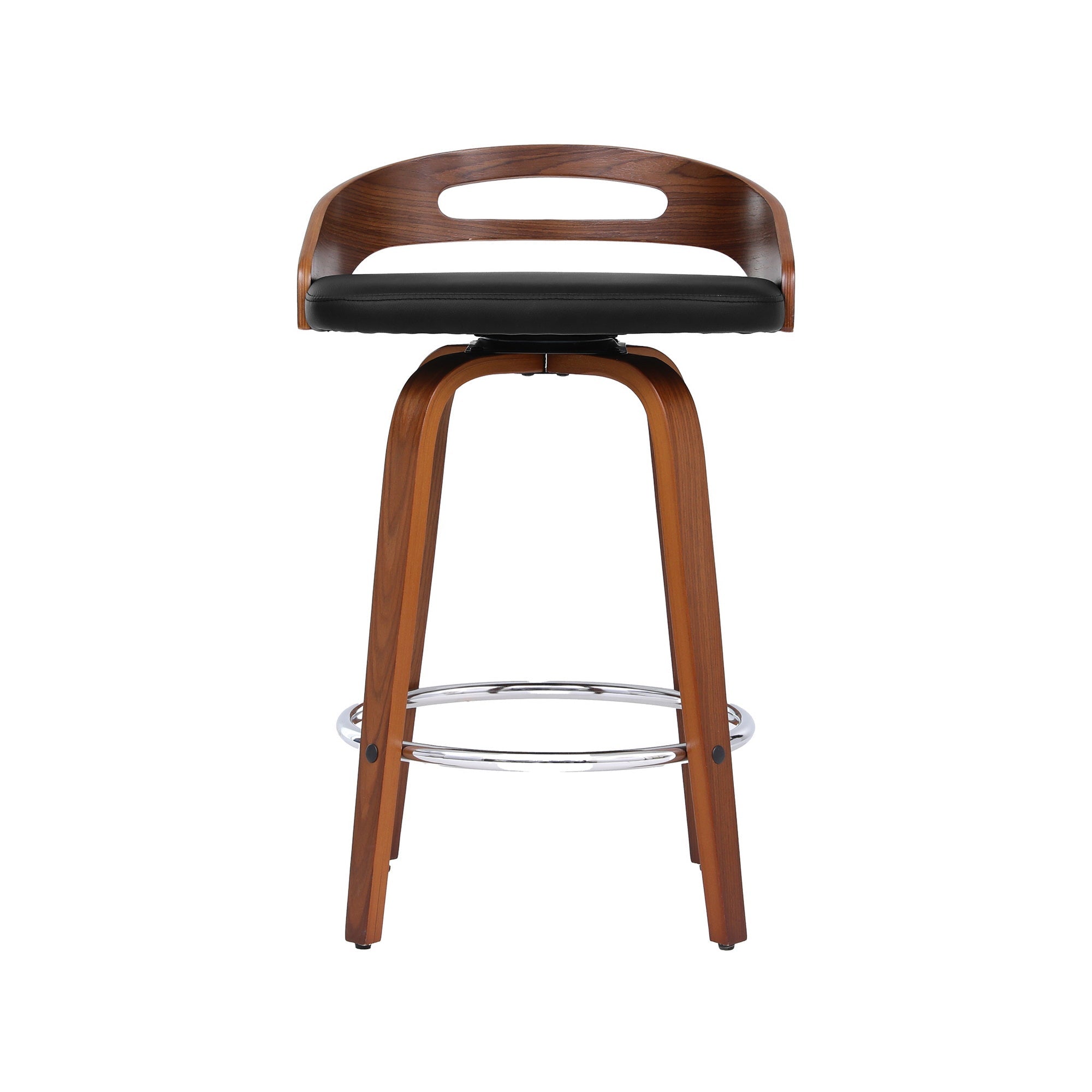 4x Bar Stools Swivel Dining Chairs Low Back Counter Seat PU Cushion - Furniture > Bar Stools & Chairs > Table & Bar Stools - Rivercity House & Home Co. (ABN 18 642 972 209) - Affordable Modern Furniture Australia