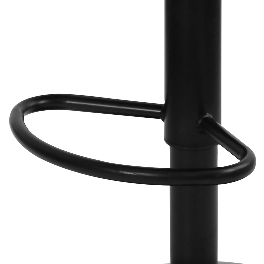 4x Swivel Gas Lift Bar Stools with PU Leather Seat and Backrest - Brown - Rivercity House & Home Co. (ABN 18 642 972 209) - Affordable Modern Furniture Australia