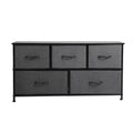 5-Drawer Chest of Drawers Storage Cabinet - Dark Grey