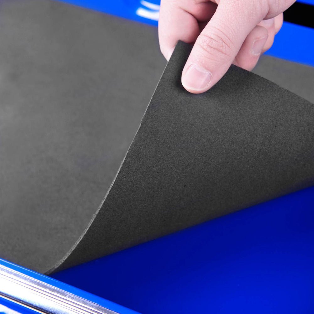 5 Drawer Tool Box Cabinet Chest Trolley Box Garage Storage Toolbox Blue - Tools > Tools Storage > Tool Cabinets - Rivercity House & Home Co. (ABN 18 642 972 209) - Affordable Modern Furniture Australia