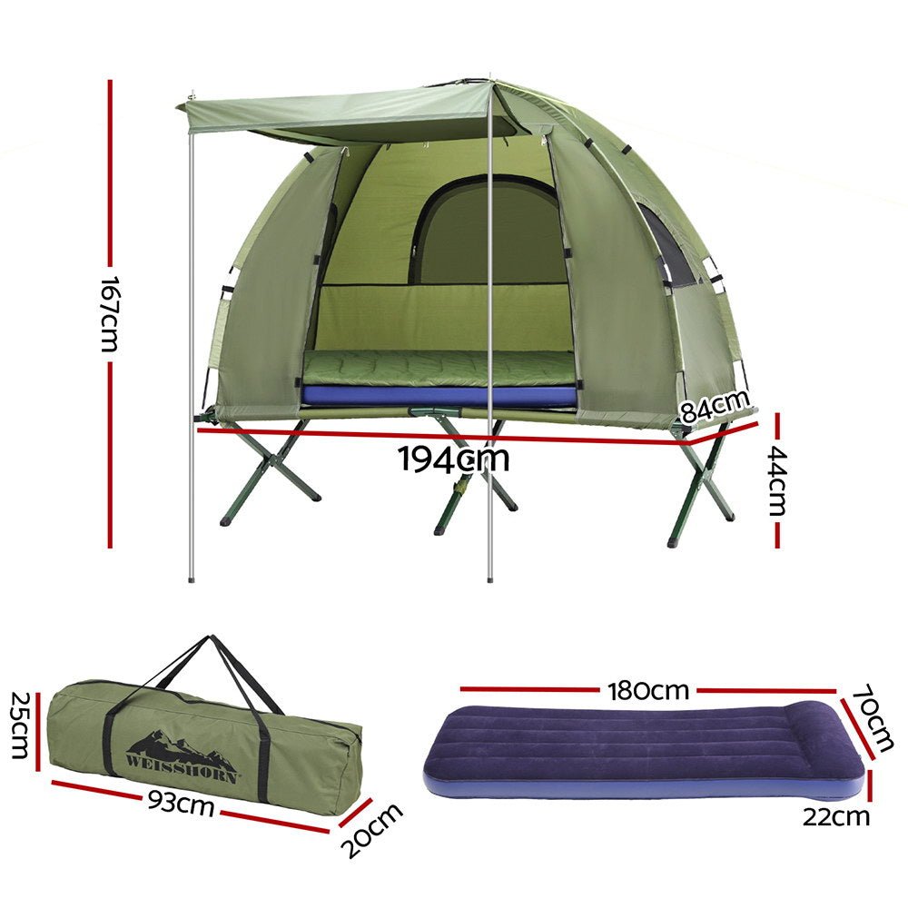 5 - in - 1 Camping Tent Cot 1 - person Air Mattress Camping Bed - Outdoor Recreation > Camping > Tents - Rivercity House & Home Co. (ABN 18 642 972 209) - Affordable Modern Furniture Australia