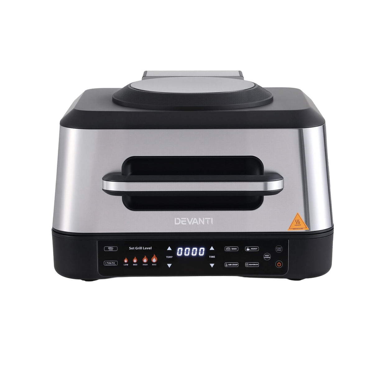 5-in-1 Electric BBQ Grill and Air Fryer with 8L Capacity and Smart Thermometer, 2200W - Appliances > Kitchen Appliances > Air Fryers - Rivercity House & Home Co. (ABN 18 642 972 209) - Affordable Modern Furniture Australia