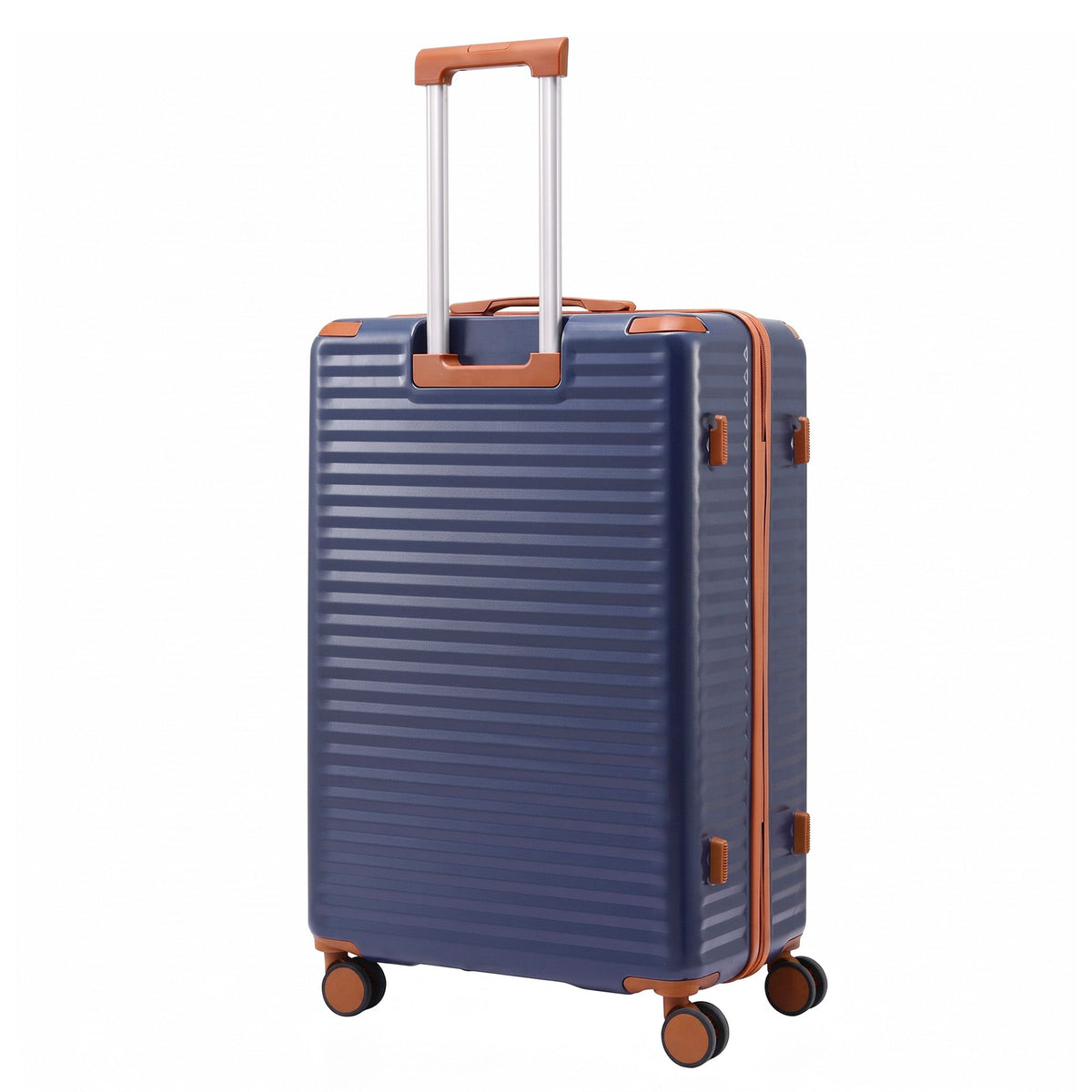 5-Piece Lightweight Hard Case Luggage Suitcase Set with TSA Locks - Navy Brown - Home & Garden > Travel > Suitcases - Rivercity House & Home Co. (ABN 18 642 972 209) - Affordable Modern Furniture Australia