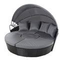 5 Piece Outdoor Day Bed With Shade