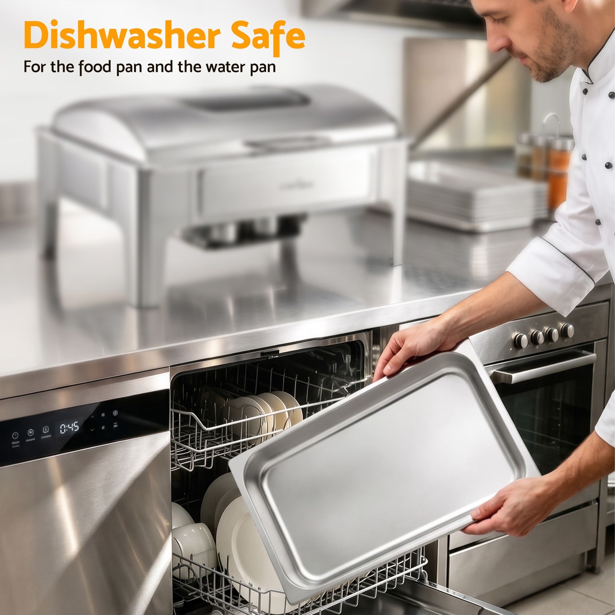 5-Star Chef 9L Chafing Dish Buffet Warmer Food Warmer Catering Server - Appliances > Kitchen Appliances > Food Warmers & Chafing Dishes - Rivercity House & Home Co. (ABN 18 642 972 209) - Affordable Modern Furniture Australia