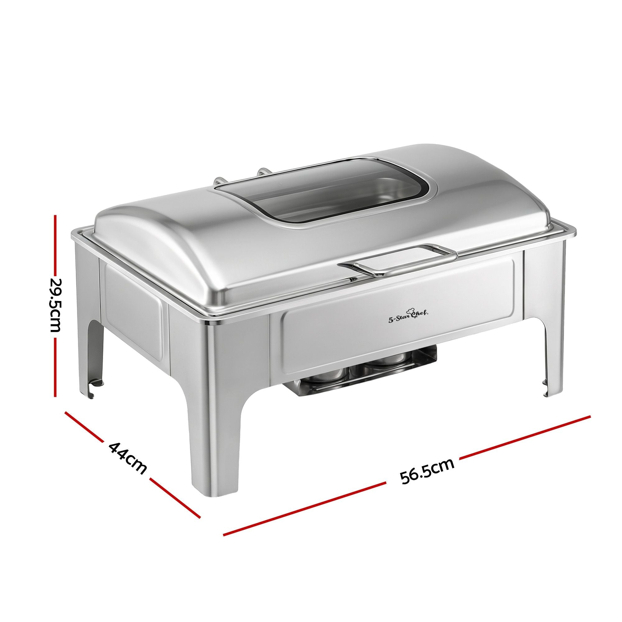 5-Star Chef 9L Chafing Dish Buffet Warmer Food Warmer Catering Server - Appliances > Kitchen Appliances > Food Warmers & Chafing Dishes - Rivercity House & Home Co. (ABN 18 642 972 209) - Affordable Modern Furniture Australia
