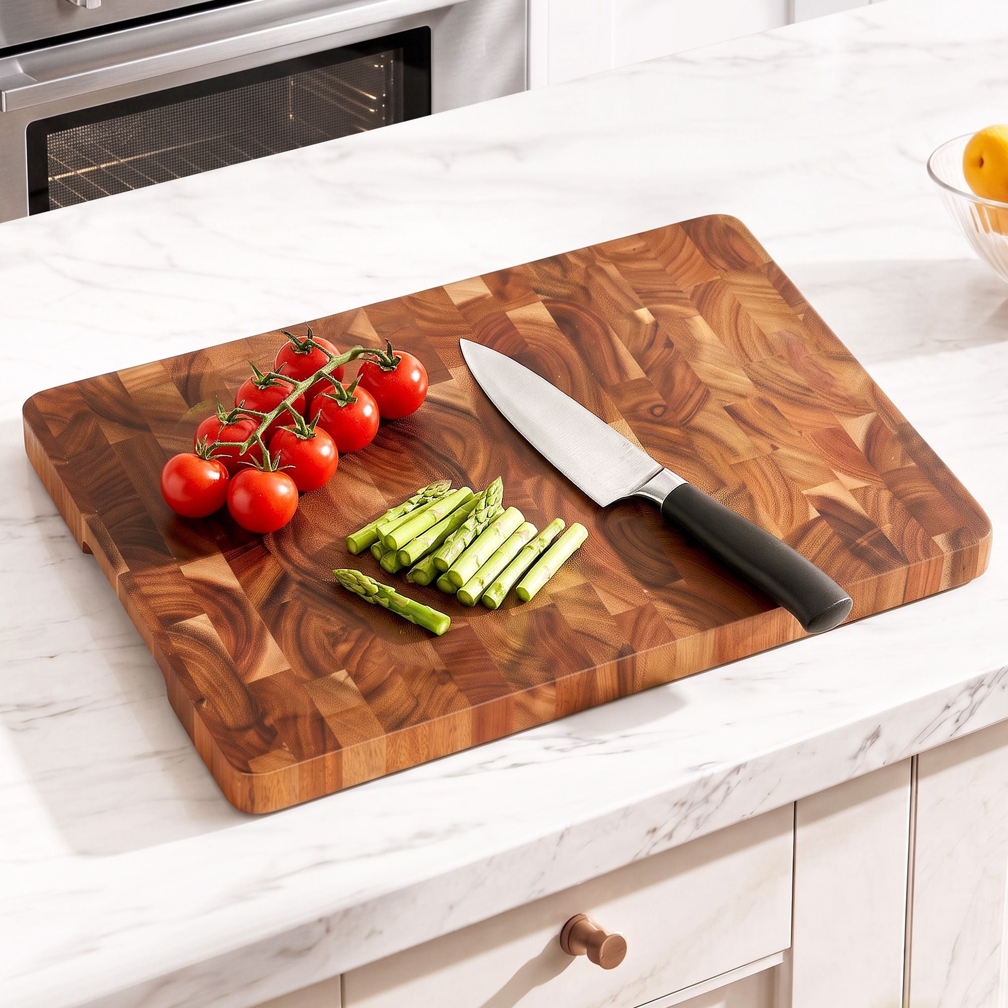 5-Star Chef Acacia Wooden Cutting Board End Grain Chopping Board - Home & Garden > Kitchenware > Bakeware & Accessories - Rivercity House & Home Co. (ABN 18 642 972 209) - Affordable Modern Furniture Australia