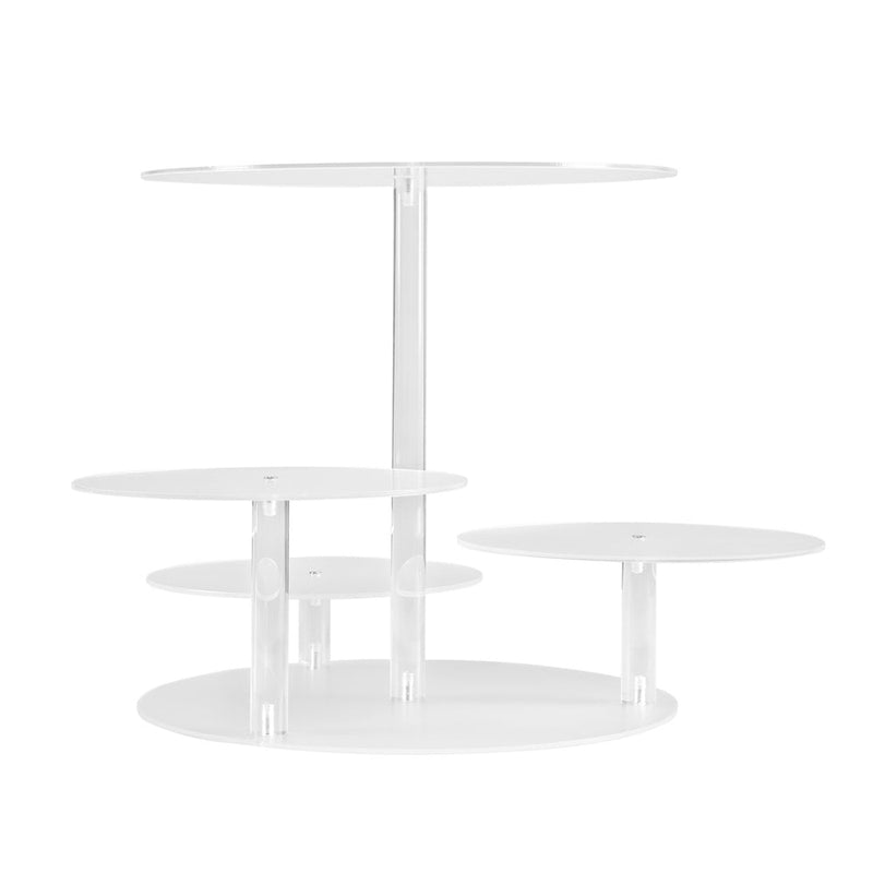 5-Star Chef Cake Stand 5 Tiers Acrylic Holder Display Round Clear Wedding Party - Home & Garden > Kitchenware - Rivercity House & Home Co. (ABN 18 642 972 209) - Affordable Modern Furniture Australia