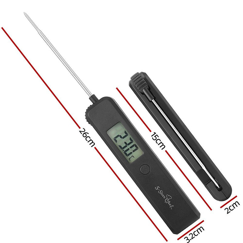 5 - star Chef Food Thermometer  BBQ Meat Instant Read Cooking Fast Smoker Jam Pizza - Appliances > Kitchen Appliances > Speciality Appliances - Rivercity House & Home Co. (ABN 18 642 972 209) - Affordable Modern Furniture Australia