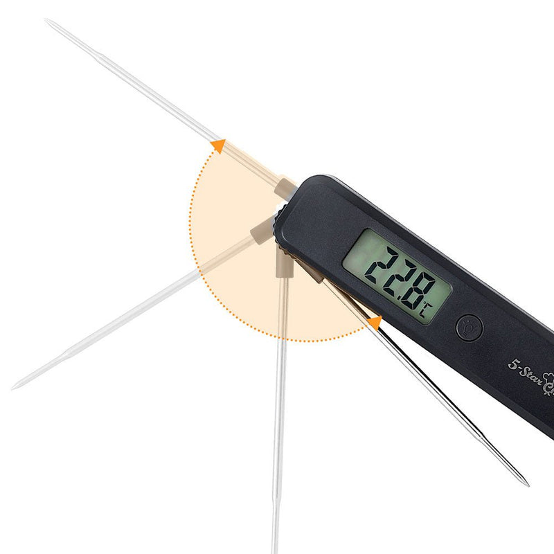 5 - star Chef Food Thermometer  BBQ Meat Instant Read Cooking Fast Smoker Jam Pizza - Appliances > Kitchen Appliances > Speciality Appliances - Rivercity House & Home Co. (ABN 18 642 972 209) - Affordable Modern Furniture Australia