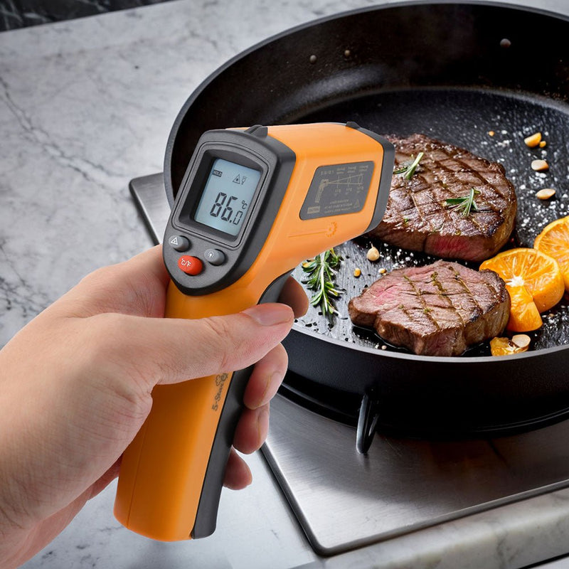 5 - star Chef Laser Infrared Thermometer Food Digital Temperature Gun Smoker Pizza BBQ - Appliances > Kitchen Appliances > Speciality Appliances - Rivercity House & Home Co. (ABN 18 642 972 209) - Affordable Modern Furniture Australia