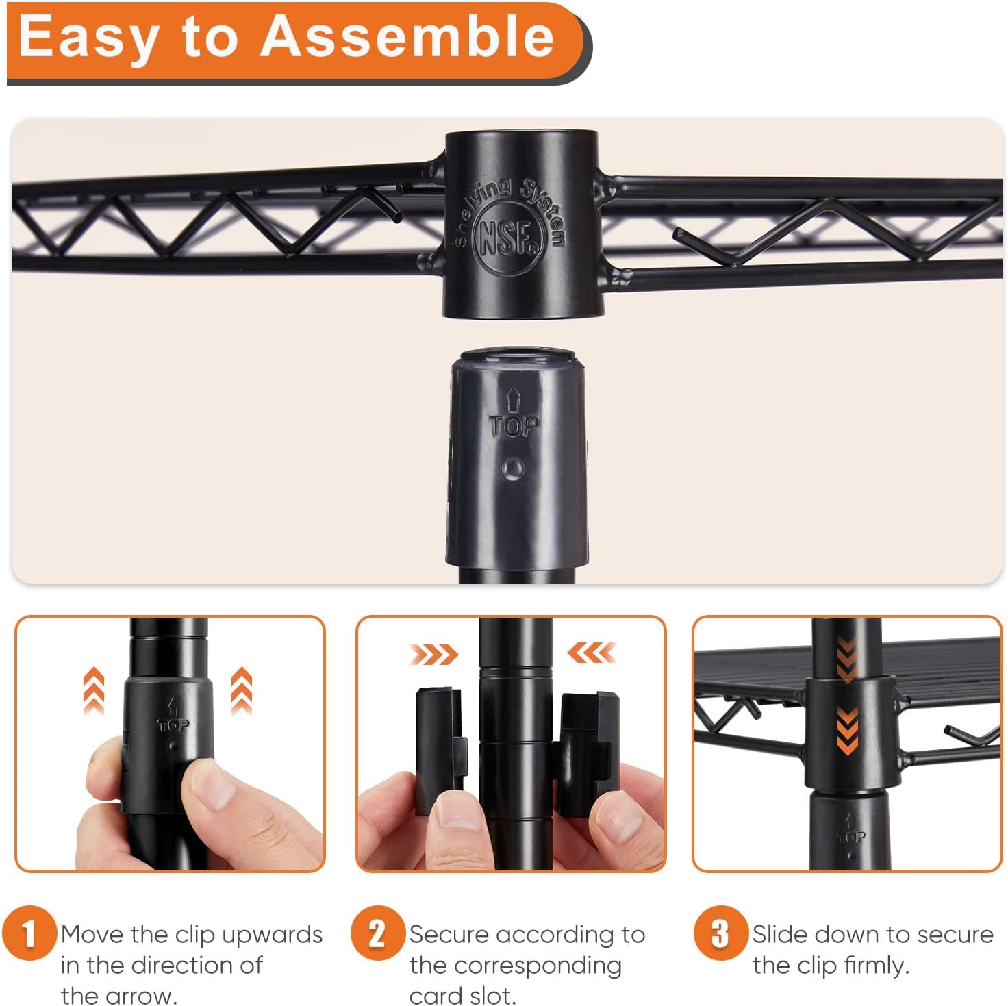 5 - Tier Adjustable Metal Storage Shelves Wire Rack Organizer for Kitchen, Pantry, Bathroom or Laundry Room (60cm W x 40cm D x 176cm H) - Home & Garden > Storage > Clothing & Wardrobe Storage - Rivercity House & Home Co. (ABN 18 642 972 209) - Affordable Modern Furniture Australia