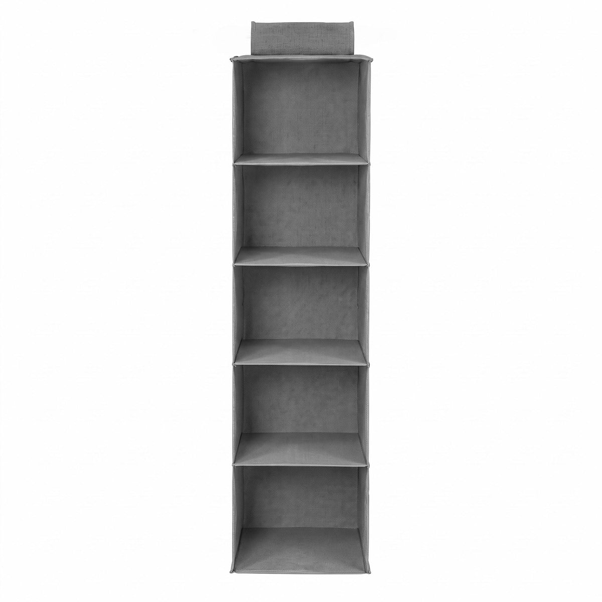 5 Tier Hanging Closet Organiser Wardrobe Storage 104cm - Grey - Home & Garden > Storage > Clothing & Wardrobe Storage - Rivercity House & Home Co. (ABN 18 642 972 209) - Affordable Modern Furniture Australia