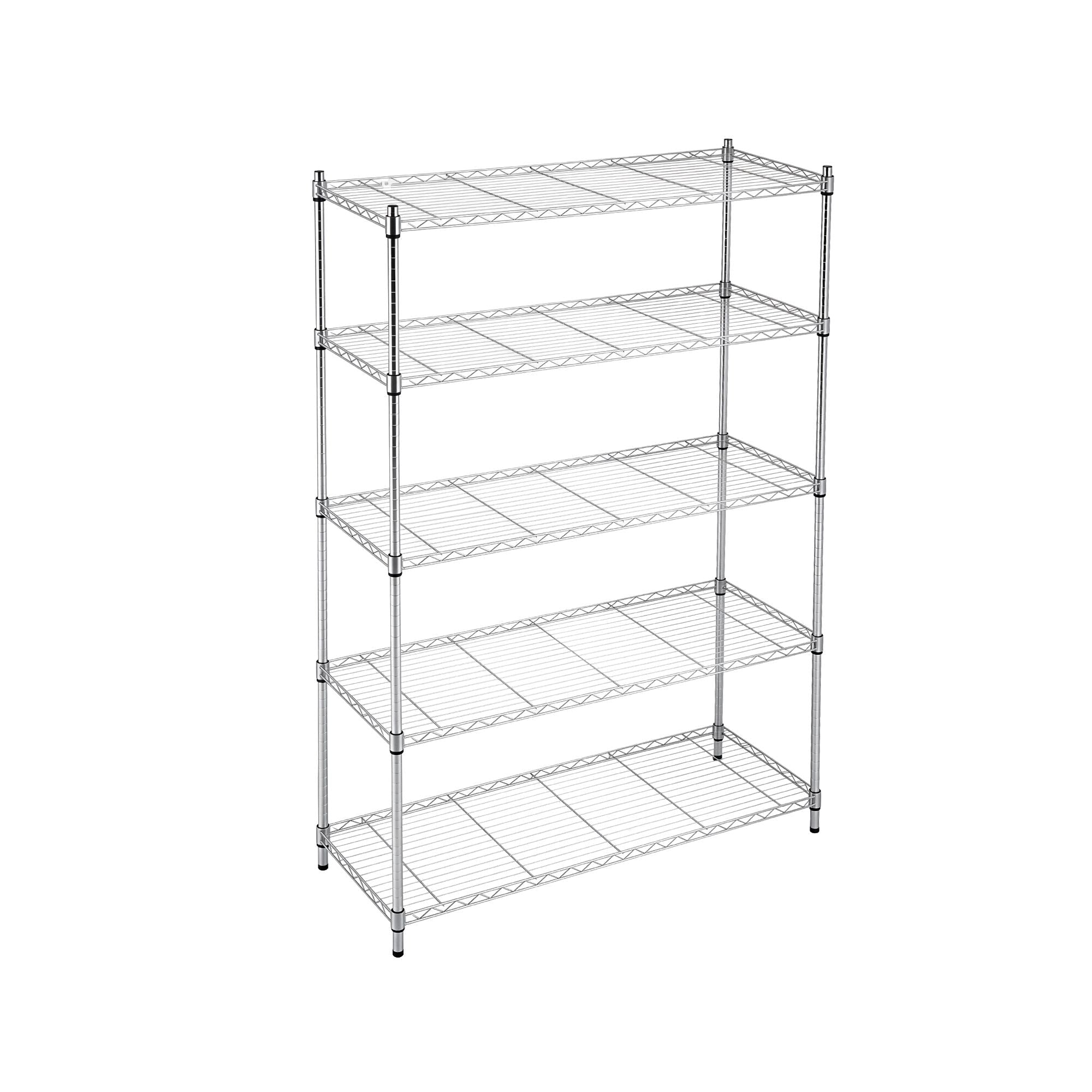 5 - Tier Kitchen Rack Shelf Shelving 120x45x179CM Adjustable Metal Storage Shelves - Home & Garden > Kitchenware > Kitchen Utensils - Rivercity House & Home Co. (ABN 18 642 972 209) - Affordable Modern Furniture Australia