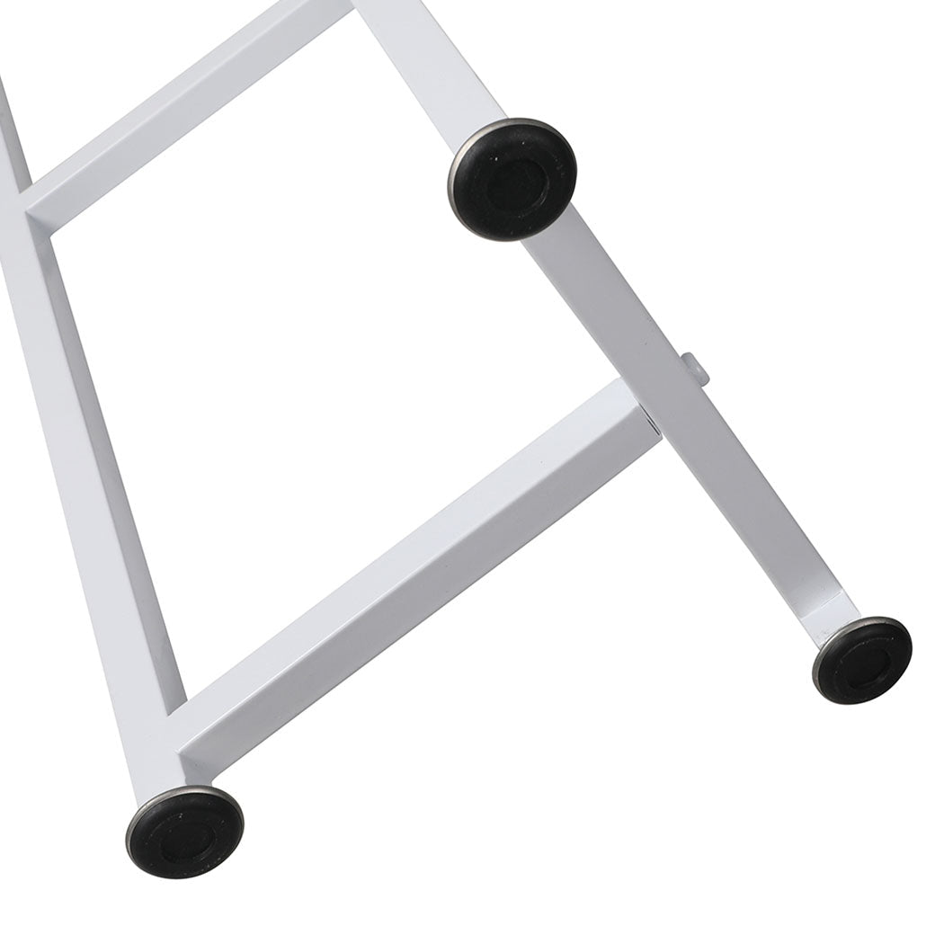 5 Tier Medium Metal Plant Stand for Indoor Outdoor - White - Rivercity House & Home Co. (ABN 18 642 972 209) - Affordable Modern Furniture Australia