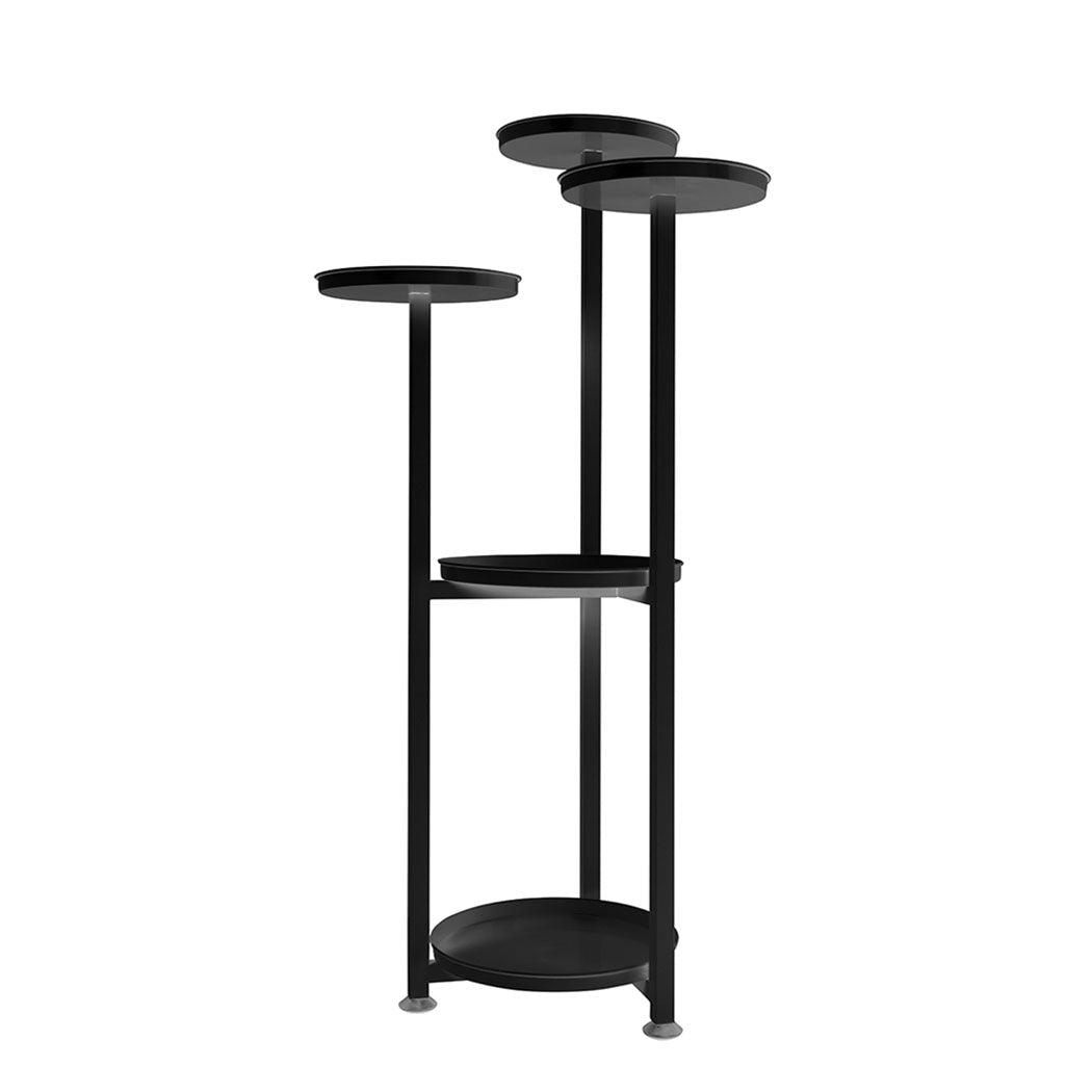 5 Tier Metal Plant Stand for Indoor Outdoor Use Medium - Black - Rivercity House & Home Co. (ABN 18 642 972 209) - Affordable Modern Furniture Australia