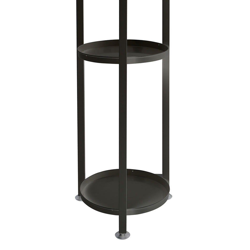5 Tier Metal Plant Stand for Indoor Outdoor Use Medium - Black - Rivercity House & Home Co. (ABN 18 642 972 209) - Affordable Modern Furniture Australia
