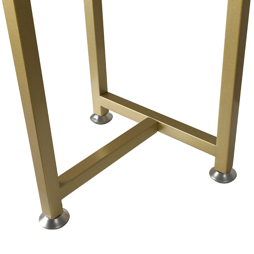 5 Tier Metal Plant Stand for Indoor Outdoor Use Medium - Gold - Rivercity House & Home Co. (ABN 18 642 972 209) - Affordable Modern Furniture Australia