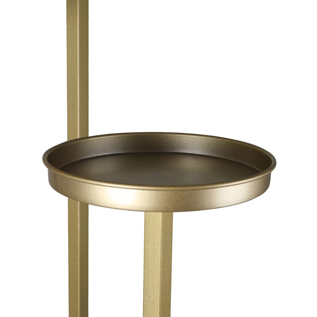 5 Tier Metal Plant Stand for Indoor Outdoor Use Medium - Gold - Rivercity House & Home Co. (ABN 18 642 972 209) - Affordable Modern Furniture Australia