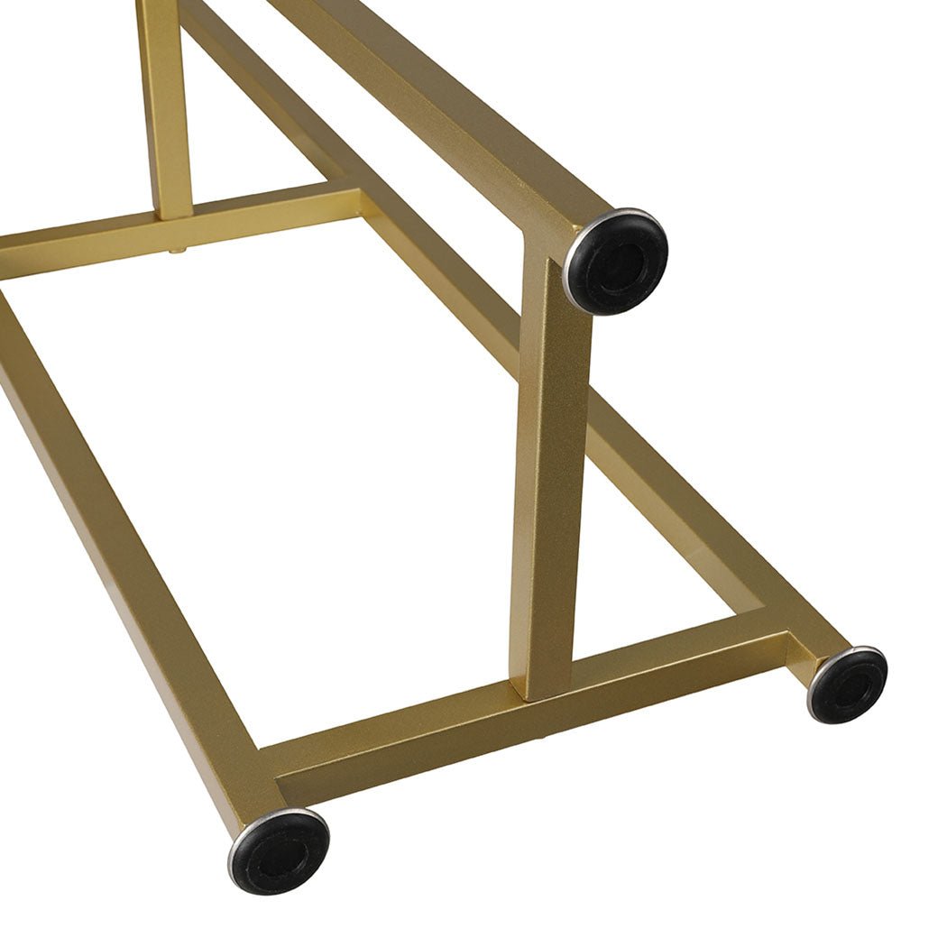 5 Tier Metal Plant Stand for Indoor Outdoor Use Medium - Gold - Rivercity House & Home Co. (ABN 18 642 972 209) - Affordable Modern Furniture Australia