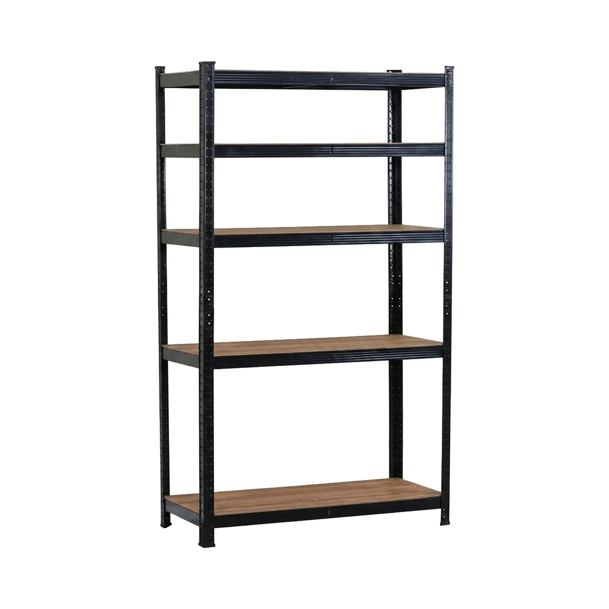 5 Tier Steel Shelving Unit Garage Storage Shelf 180cm - Black - Tools > Tools Storage > Wall Storage Racks - Rivercity House & Home Co. (ABN 18 642 972 209) - Affordable Modern Furniture Australia
