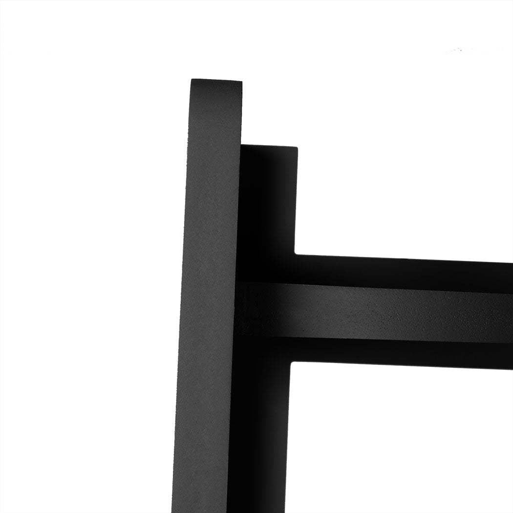 5 - Tier Wooden Corner Shelf Storage Unit - Black - Rivercity House & Home Co. (ABN 18 642 972 209) - Affordable Modern Furniture Australia