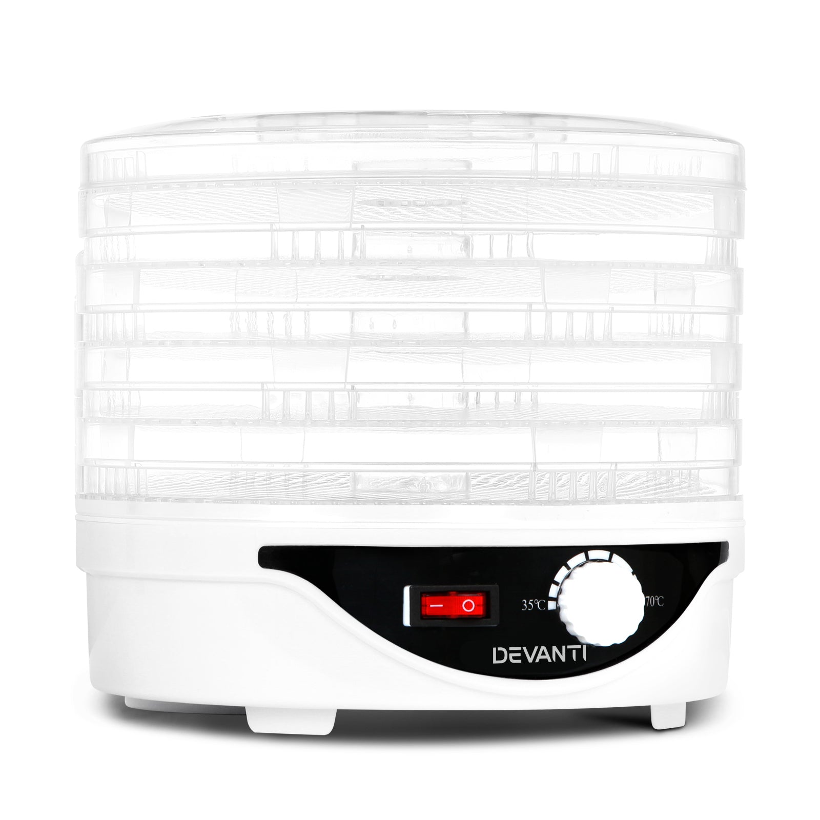 5 Trays Food Dehydrator Fruit Dehydrators Pet Beef Jerky Dryer White - Appliances > Kitchen Appliances > Food Dehydrators - Rivercity House & Home Co. (ABN 18 642 972 209) - Affordable Modern Furniture Australia