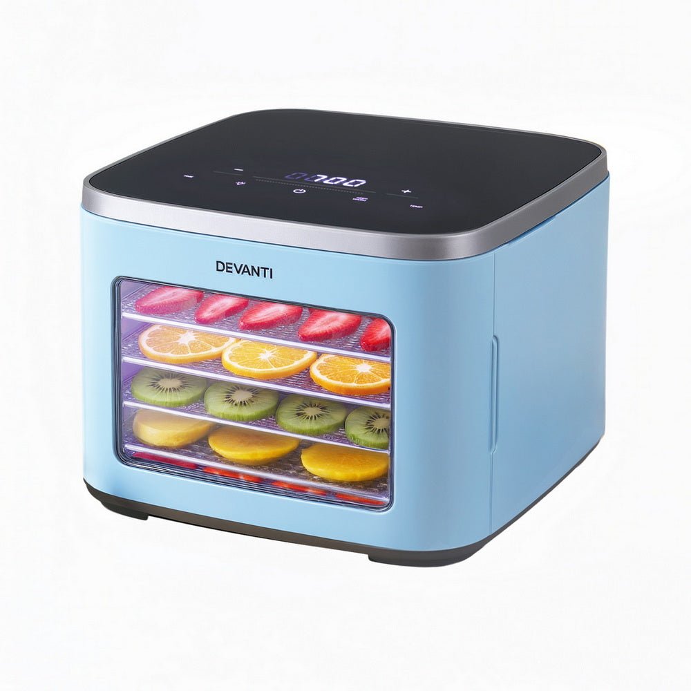5 Trays Food Dehydrator Mini Fruit Dryer 500W - Appliances > Kitchen Appliances > Food Dehydrators - Rivercity House & Home Co. (ABN 18 642 972 209) - Affordable Modern Furniture Australia