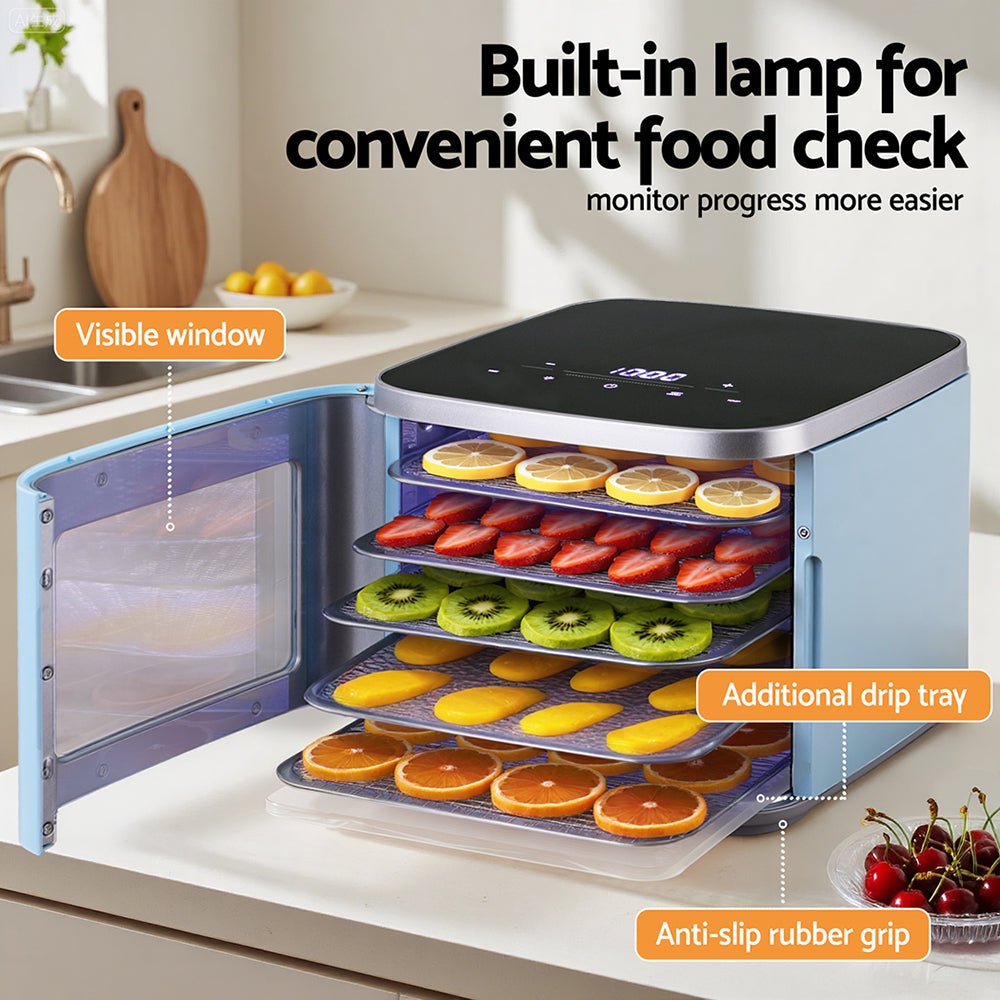 5 Trays Food Dehydrator Mini Fruit Dryer 500W - Appliances > Kitchen Appliances > Food Dehydrators - Rivercity House & Home Co. (ABN 18 642 972 209) - Affordable Modern Furniture Australia
