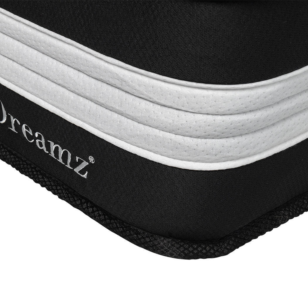 5 Zone Cooling King Single Mattress 25cm - Black White - Rivercity House & Home Co. (ABN 18 642 972 209) - Affordable Modern Furniture Australia