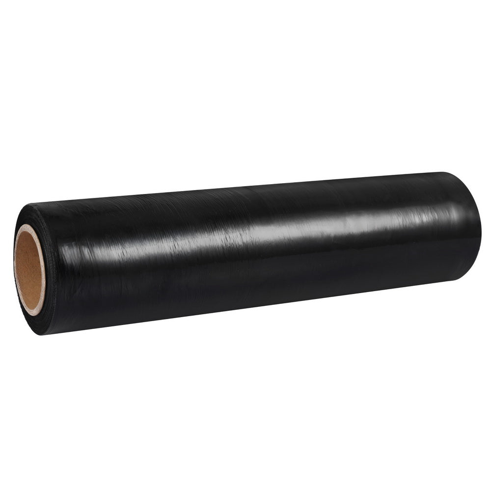 500mm x 400m Stretch Film Pallet Shrink Wrap 5 Rolls Package Use Plastic Black - Commercial > Packaging - Rivercity House & Home Co. (ABN 18 642 972 209) - Affordable Modern Furniture Australia