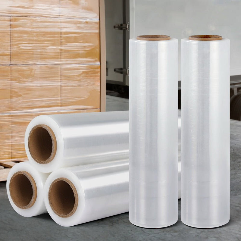 500mm x 400m Stretch Film Pallet Shrink Wrap 5 Rolls Package Use Plastic Clear - Commercial > Packaging - Rivercity House & Home Co. (ABN 18 642 972 209) - Affordable Modern Furniture Australia