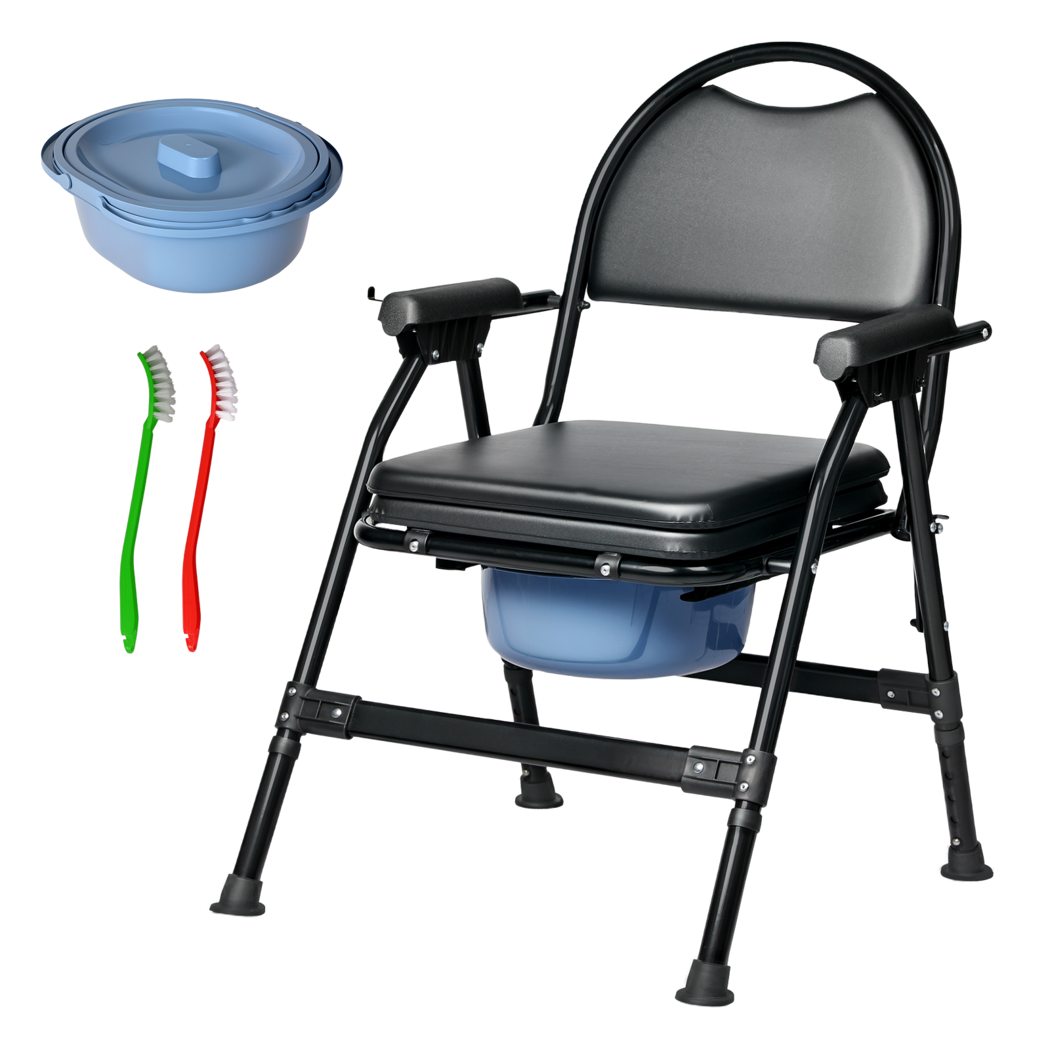 Levede Shower Tiolet Commode Chair Bedside Seat Elderly Pregnant Disability Aid-2029334091652009992