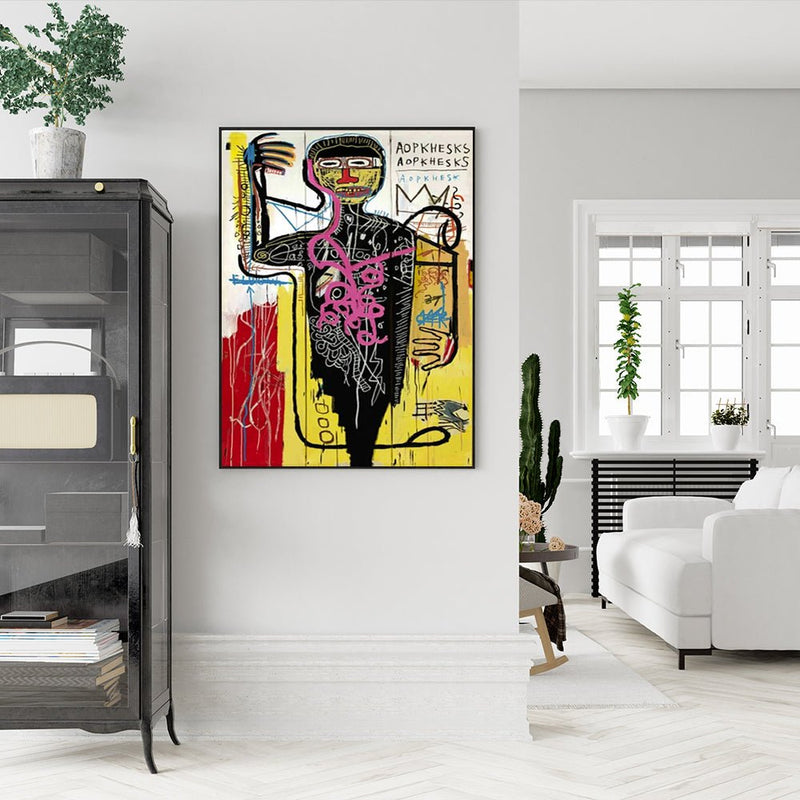 50cmx70cm Versus Medici Black Frame Canvas Wall Art - Home & Garden > Wall Art - Rivercity House & Home Co. (ABN 18 642 972 209) - Affordable Modern Furniture Australia