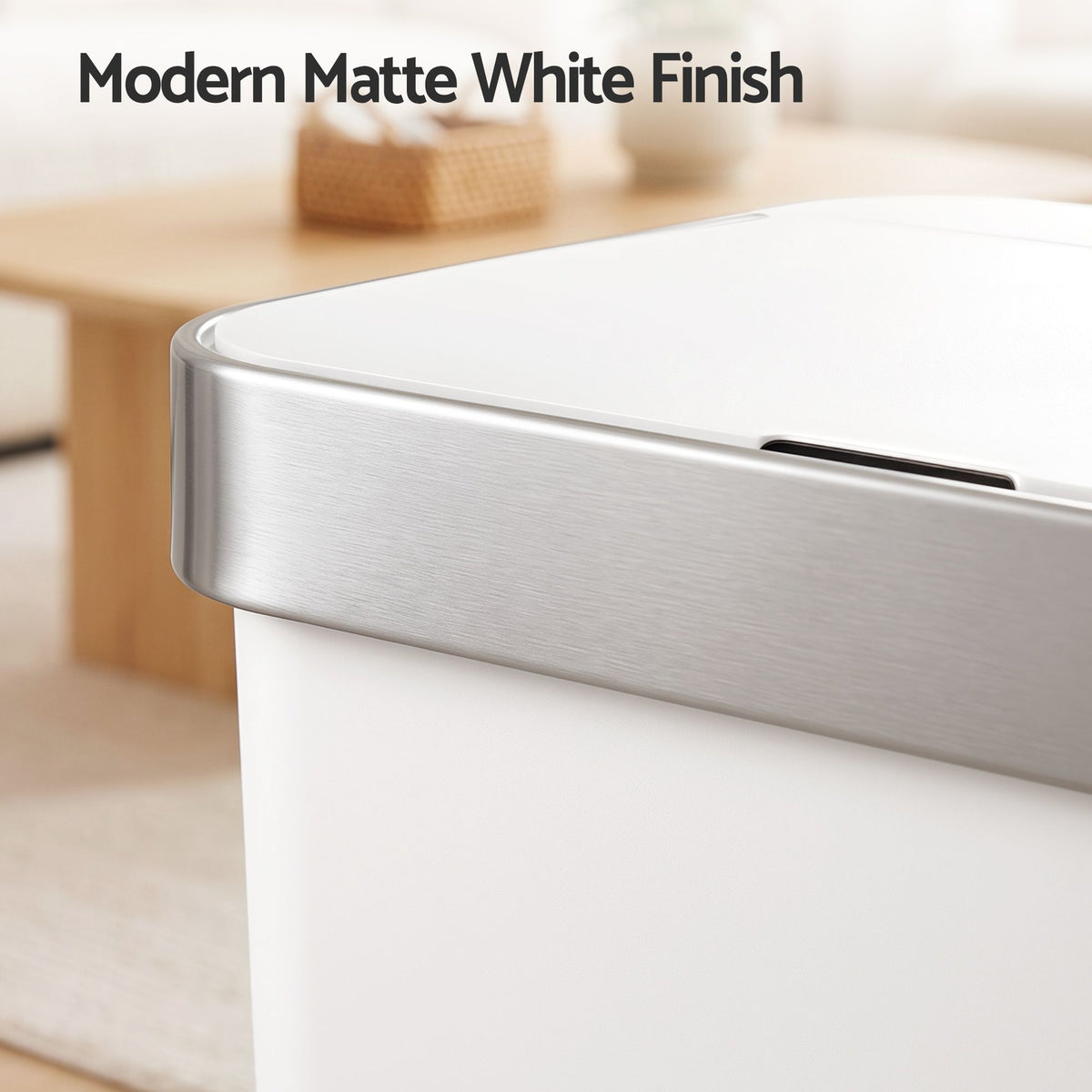 50L Motion Sensor Automatic Kitchen Trash Bin with Soft Close Lid - White - Home & Garden > Kitchen Bins > Automatic Bins - Rivercity House & Home Co. (ABN 18 642 972 209) - Affordable Modern Furniture Australia