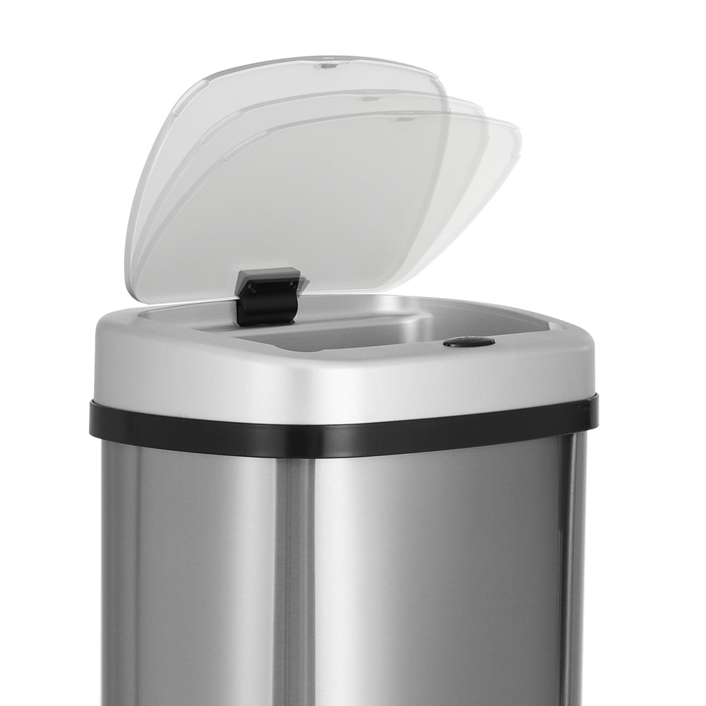 50L Sensor Bin Motion Rubbish Automatic Silver - Home & Garden > Kitchen Bins > Automatic Bins - Rivercity House & Home Co. (ABN 18 642 972 209) - Affordable Modern Furniture Australia