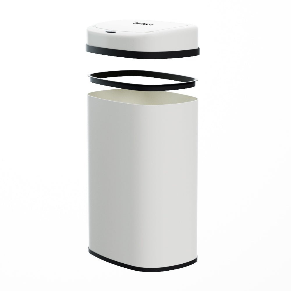 50L Sensor Bin Motion Rubbish Automatic White - Home & Garden > Kitchen Bins > Automatic Bins - Rivercity House & Home Co. (ABN 18 642 972 209) - Affordable Modern Furniture Australia