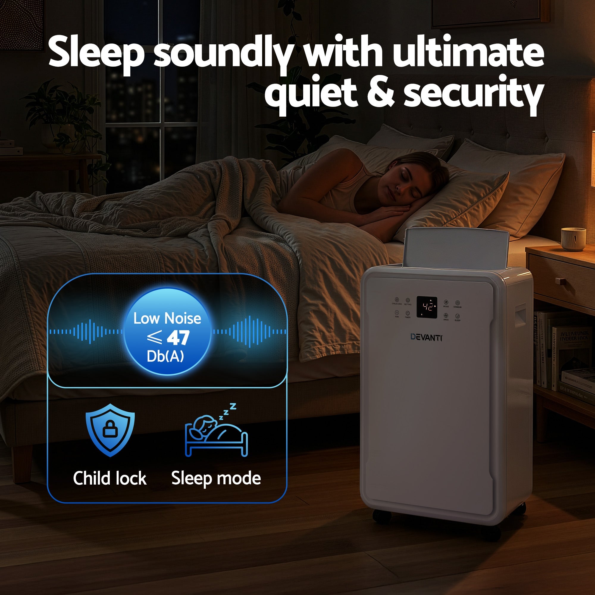 50L/Day Dehumidifier Home Air Dryer Mould Moisture 8.5L Tank - Appliances > Aroma Diffusers & Humidifiers > Dehumidifiers - Rivercity House & Home Co. (ABN 18 642 972 209) - Affordable Modern Furniture Australia