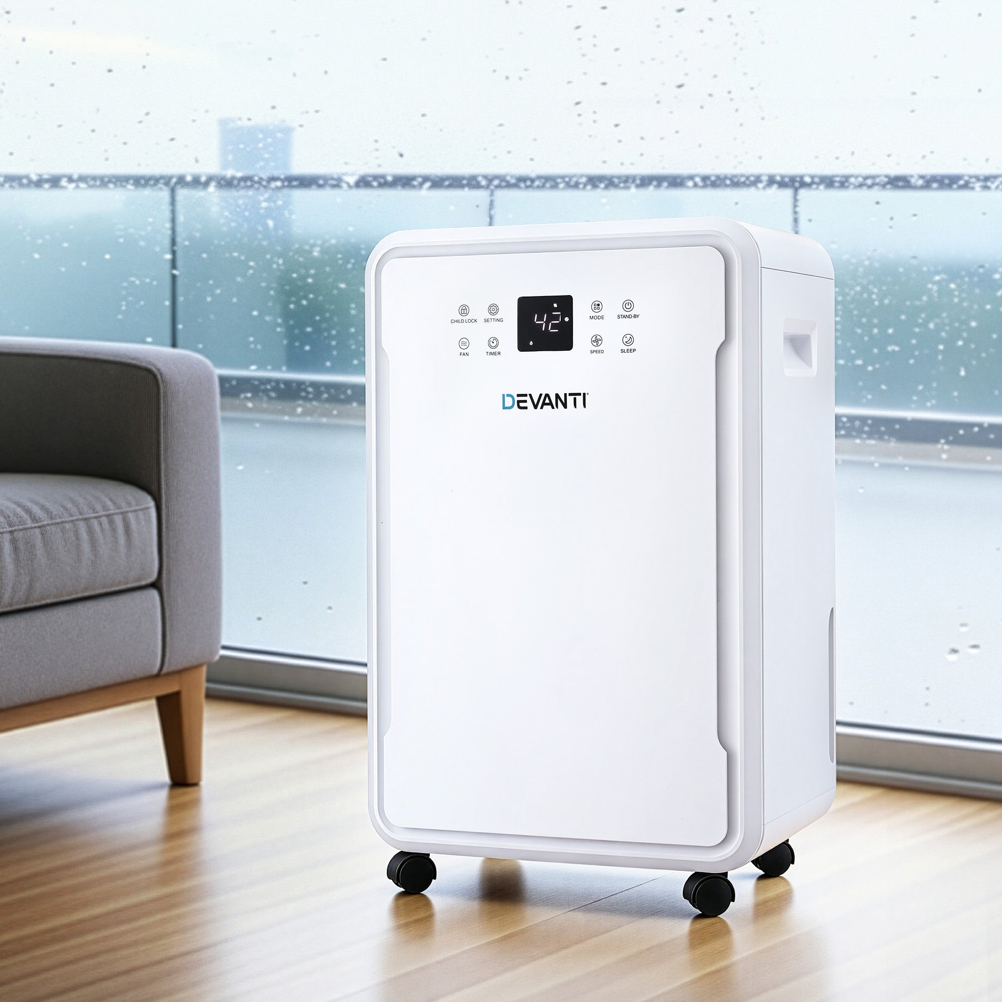 50L/Day Dehumidifier Home Air Dryer Mould Moisture 8.5L Tank - Appliances > Aroma Diffusers & Humidifiers > Dehumidifiers - Rivercity House & Home Co. (ABN 18 642 972 209) - Affordable Modern Furniture Australia