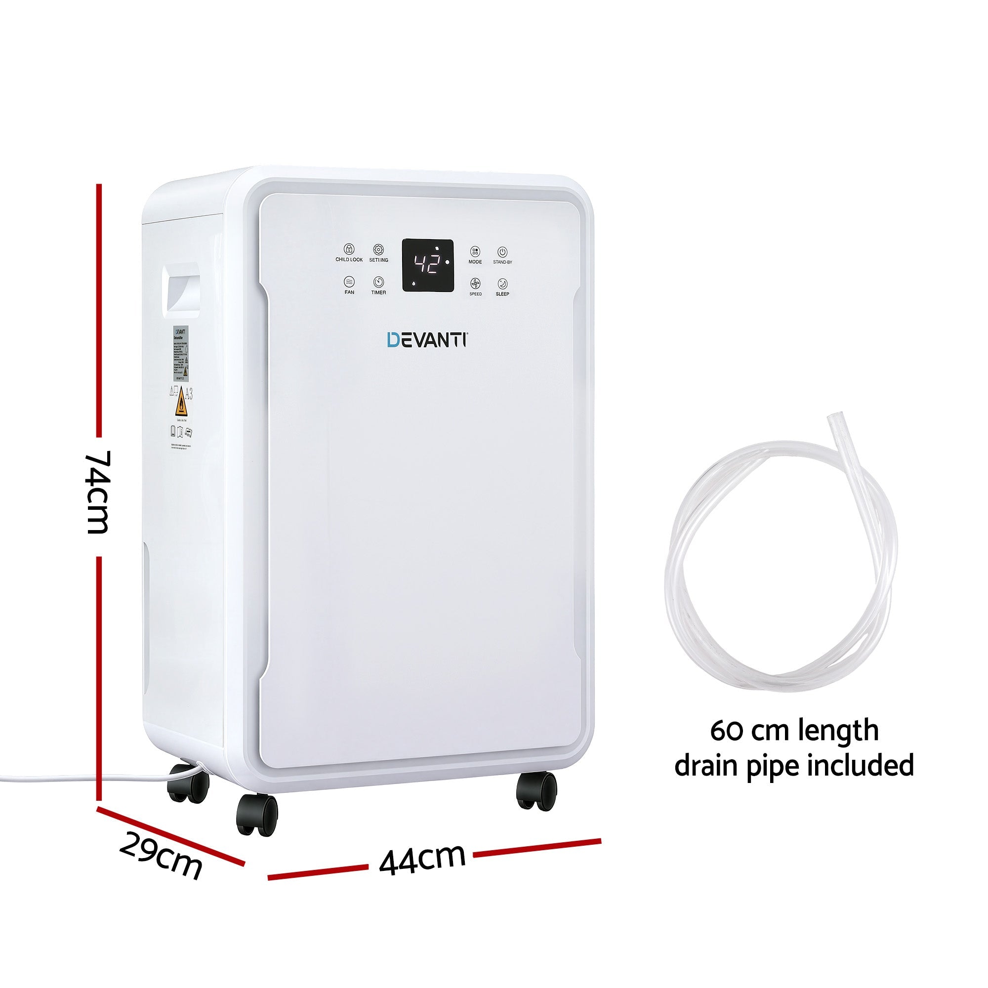 50L/Day Dehumidifier Home Air Dryer Mould Moisture 8.5L Tank - Appliances > Aroma Diffusers & Humidifiers > Dehumidifiers - Rivercity House & Home Co. (ABN 18 642 972 209) - Affordable Modern Furniture Australia
