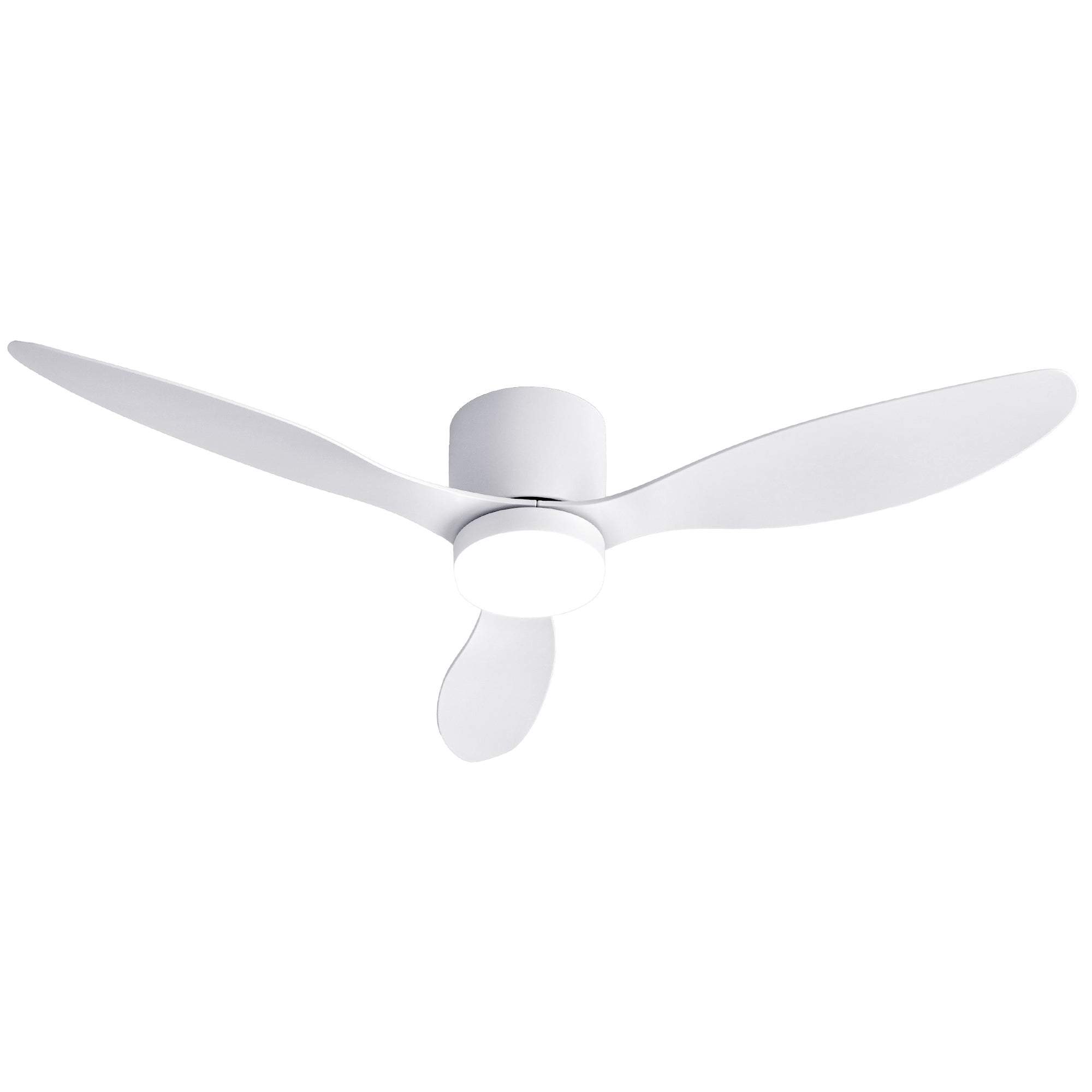 52'' Ceiling Fan 3 Blades DC Motor w/Light w/Remote White - Appliances > Fans > Ceiling Fans - Rivercity House & Home Co. (ABN 18 642 972 209) - Affordable Modern Furniture Australia