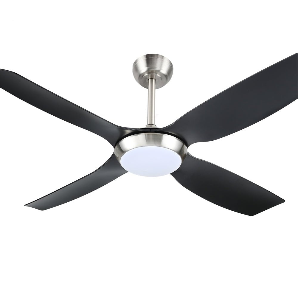 52'' Ceiling Fan DC Motor w/Light w/Remote Black - Appliances > Fans > Ceiling Fans - Rivercity House & Home Co. (ABN 18 642 972 209) - Affordable Modern Furniture Australia