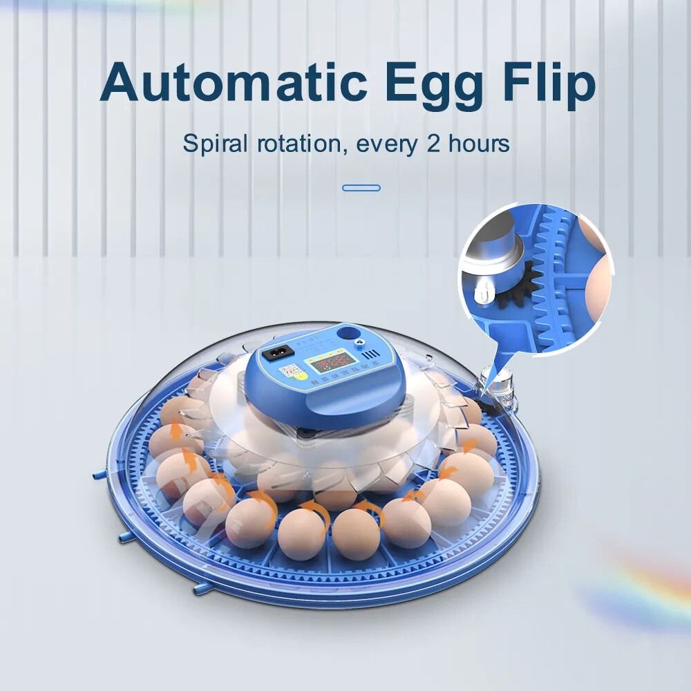 52 Egg Incubator with Automatic Turning, LED Display, Humidity & Temperature Control, Auto Water System, Built - in Egg Candler - Black - Appliances > Aroma Diffusers & Humidifiers > Humidifiers - Rivercity House & Home Co. (ABN 18 642 972 209) - Affordable Modern Furniture Australia
